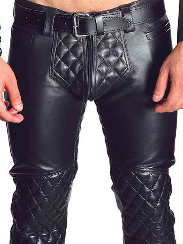 Mister B Leder Jeans Padded
