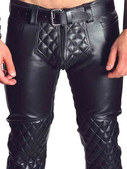 Mister B Leder Jeans Padded