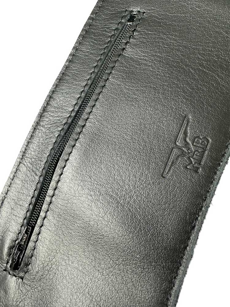 MISTER B Leder Gauntlet Wallet schwarz
