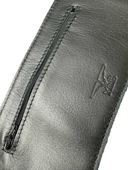 MISTER B Leder Gauntlet Wallet schwarz