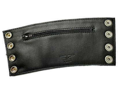 MISTER B Leder Gauntlet Wallet schwarz