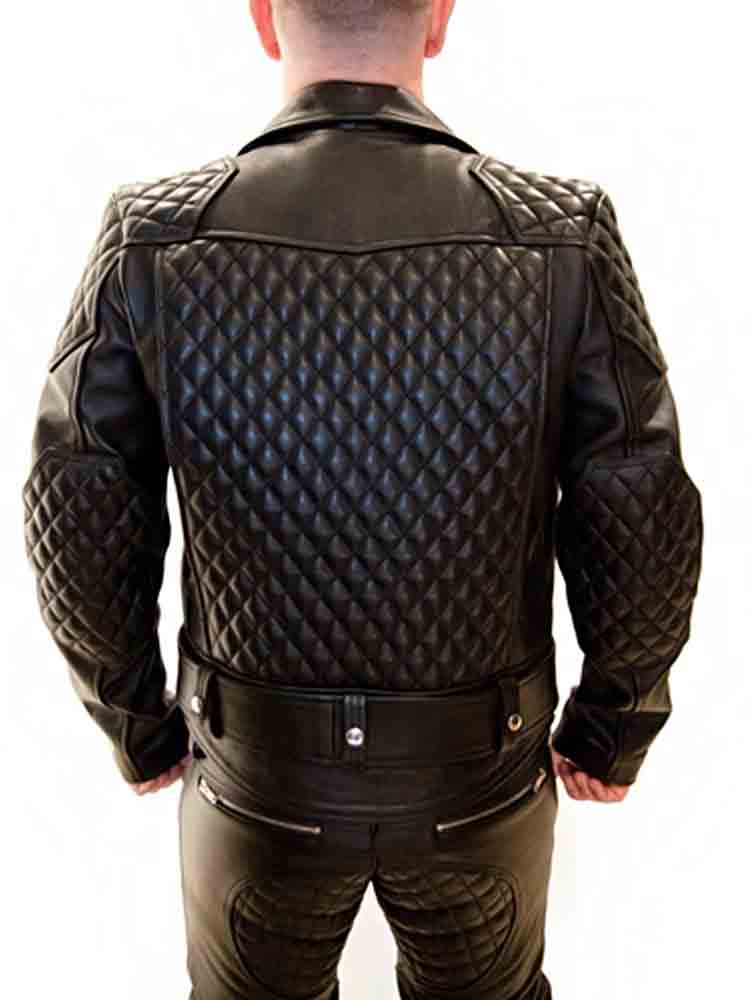MISTER B Lederjacke RÜCKEN PADDING