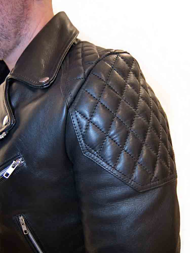 MISTER B Lederjacke RÜCKEN PADDING