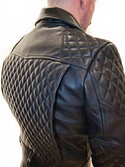 MISTER B Lederjacke RÜCKEN PADDING