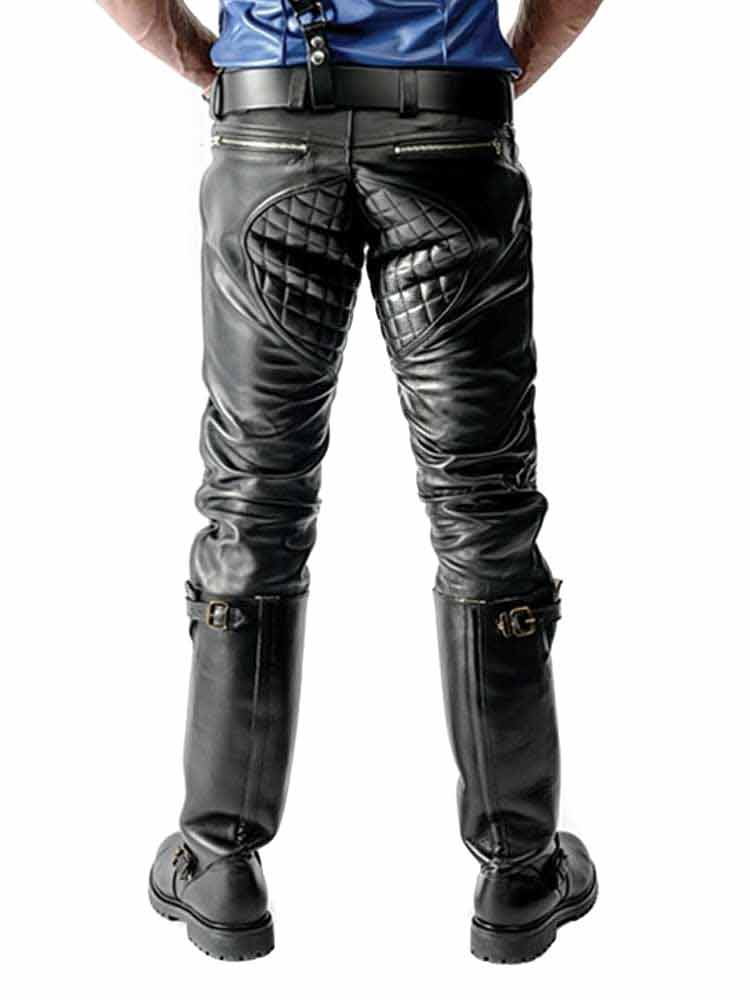 Mister B Leder Padded Sailor Jeans