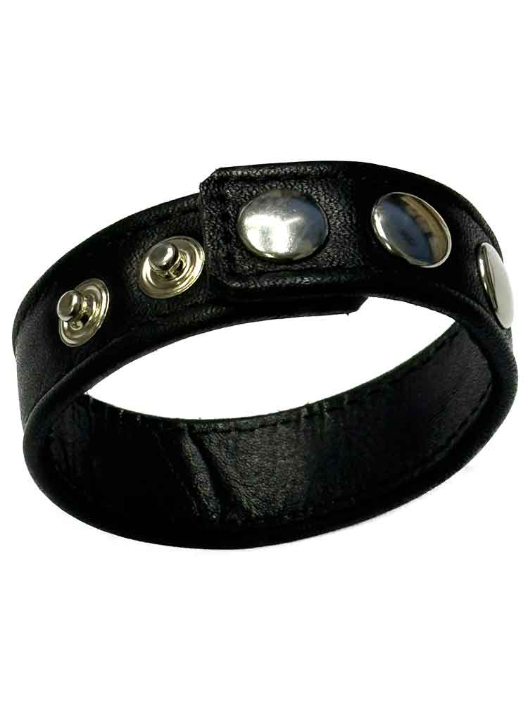 Mister B Leder-Cockring schwarz 20mm Breite