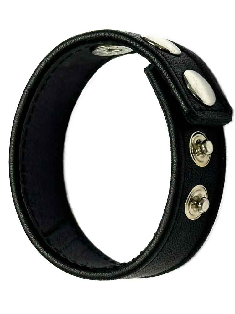 Mister B Leder-Cockring schwarz 20mm Breite