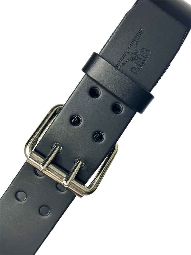 Mister B Ledergürtel Doppel-Dornschließe 5cm