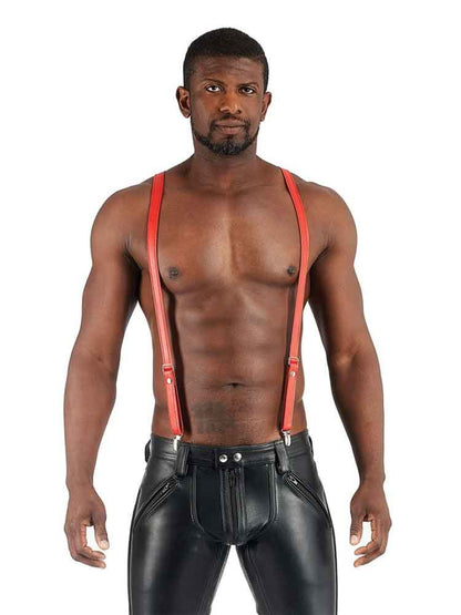 Mister B Lederhosenträger ROT