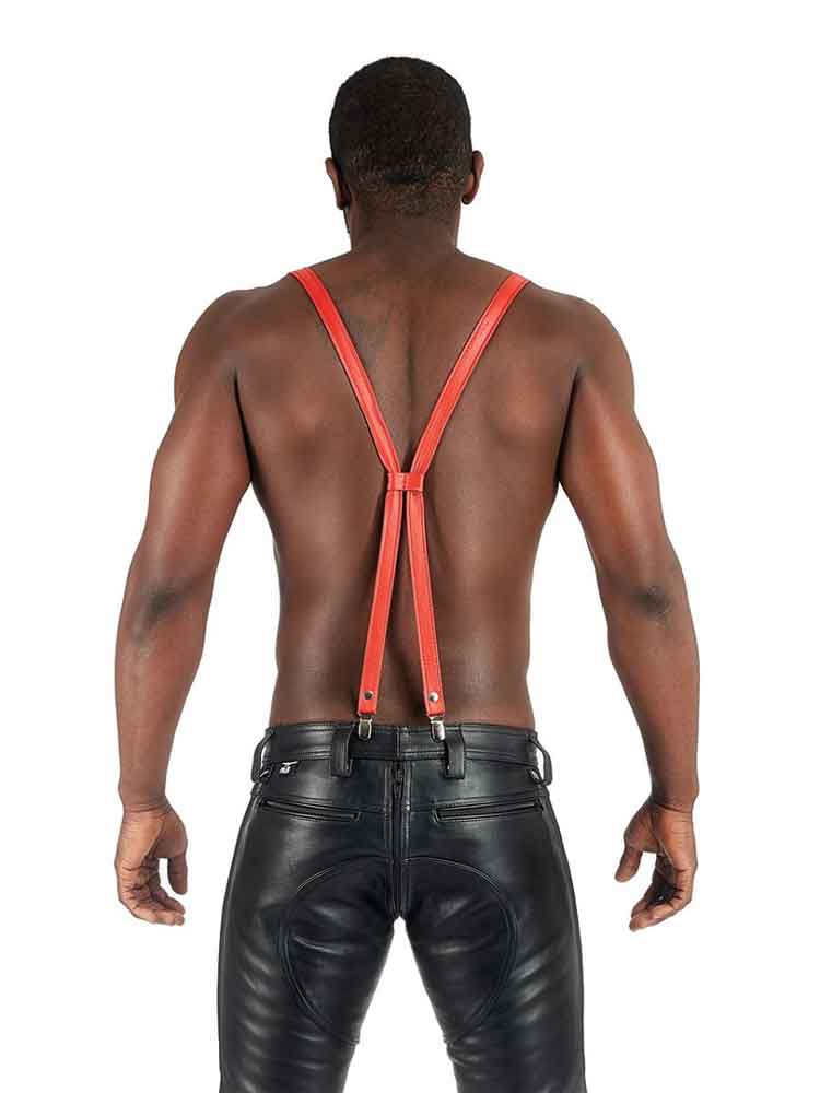 Mister B Lederhosenträger ROT