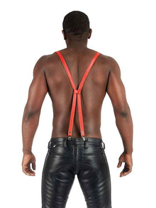 Mister B Lederhosenträger ROT