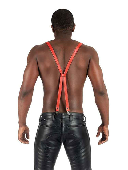 Mister B Lederhosenträger ROT