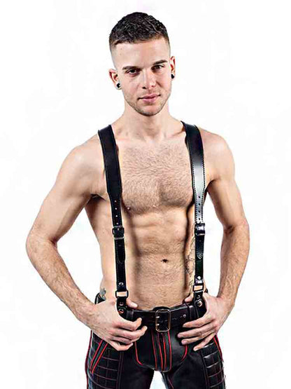 Mister B Lederhosenträger schwarz