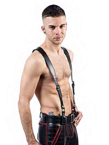 Mister B Lederhosenträger schwarz
