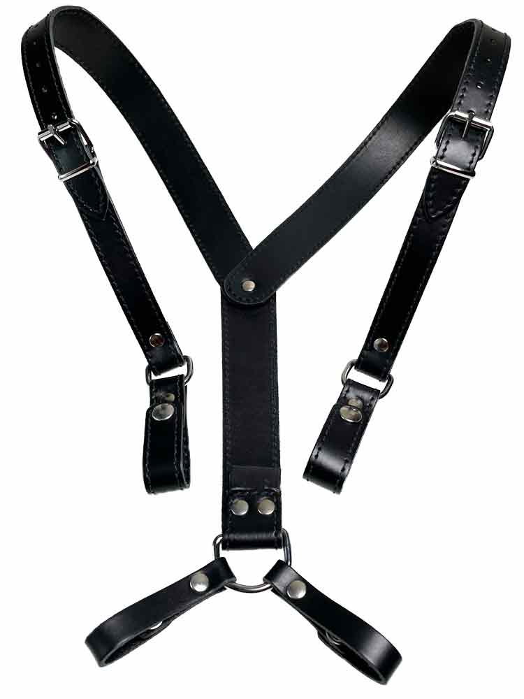 Mister B Lederhosenträger schwarz
