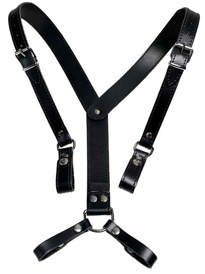 Mister B Lederhosenträger schwarz