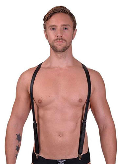 Mister B Lederhosenträger SCHWARZ