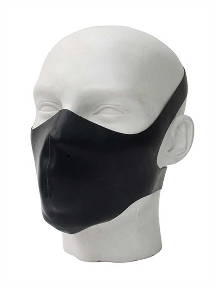 Mister B Rubber Bike Maske schwarz
