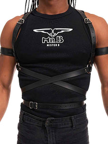 Mister B Leather ICON Harness schwarz