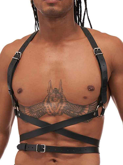 Mister B Leather ICON Harness schwarz
