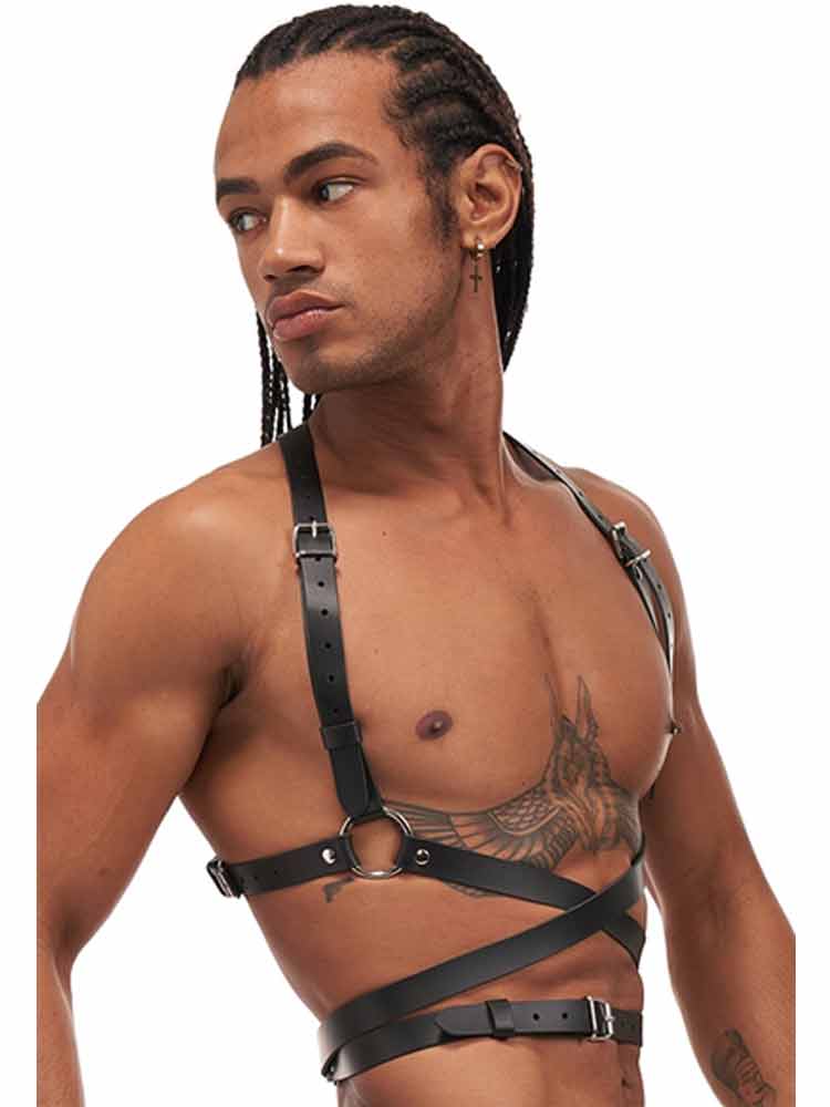 Mister B Leather ICON Harness schwarz