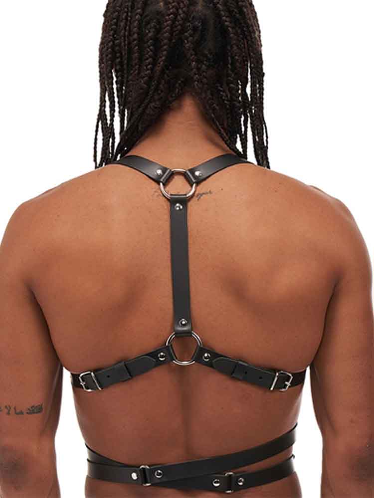 Mister B Leather ICON Harness schwarz