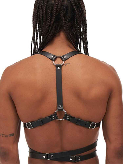 Mister B Leather ICON Harness schwarz