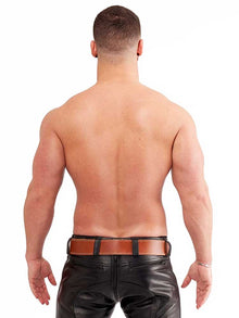 Mister B Signature Ledergürtel Braun