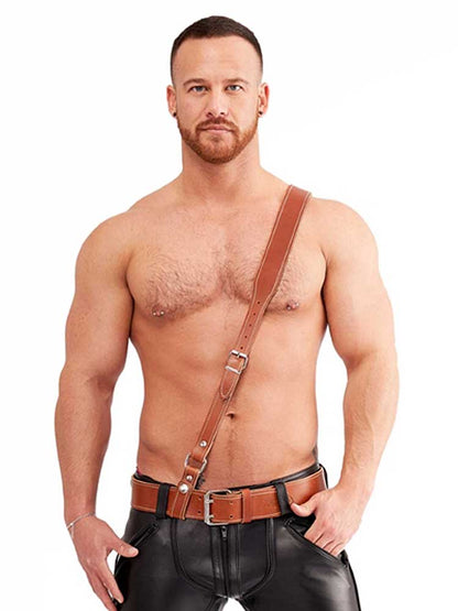 Mister B Signature Sam Browne Schultergurt Braun
