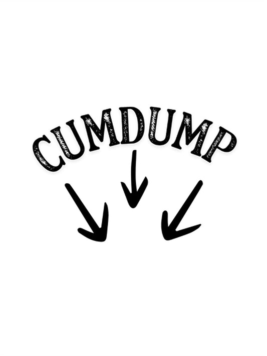 Mister B Temporary Tattoo CUMDUMP mit Pfeilen