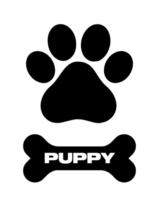 Mister B Temporary Tattoo PUPPY Paw and Bone