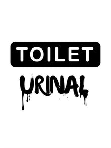Mister B Temporary Tattoo Toilet Urinal Water Sports