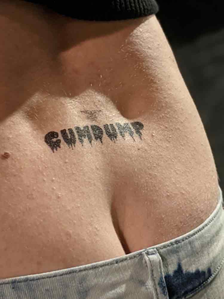Mister B Temporary Tattoo CUMDUMP