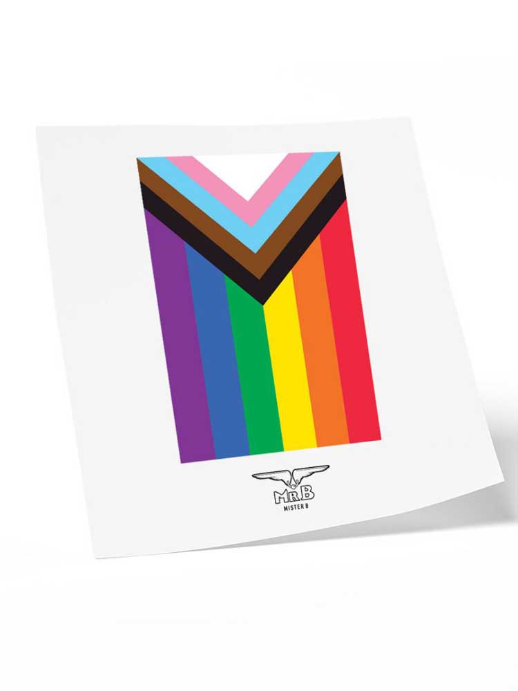 Mister B Temporary Tattoo PRIDE FLAG