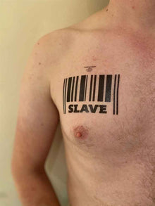 Mister B Temporary Tattoo SLAVE