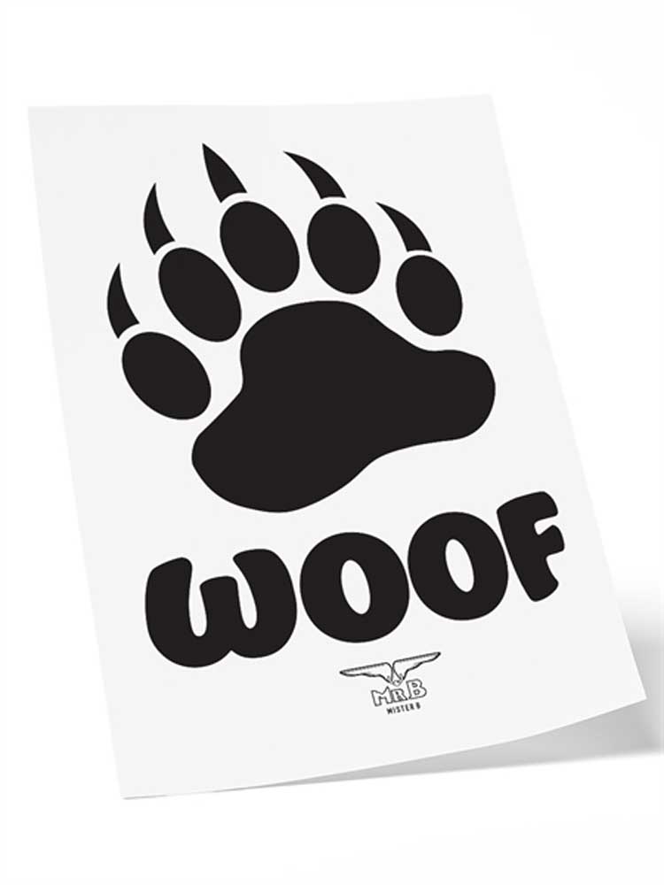 Mister B Temporary Tattoo WOOF
