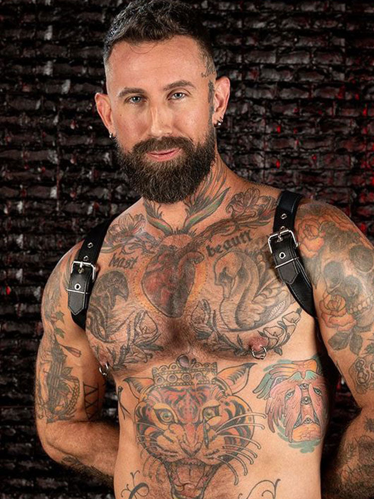 Mister S Cadet Schulterharness schwarz