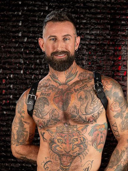 Mister S Cadet Schulterharness schwarz