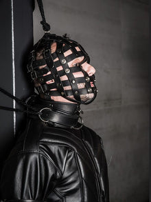 Mister S Fetters Strap Face Cage - Riemen-Gesichts-Maske
