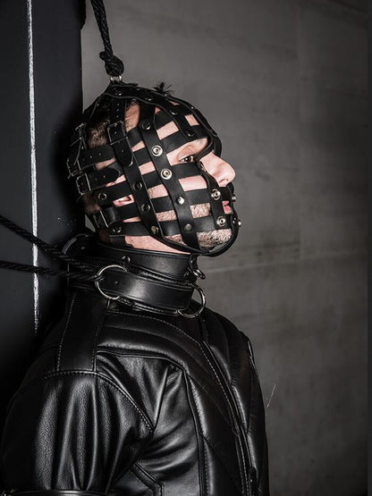 Mister S Fetters Strap Face Cage - Riemen-Gesichts-Maske