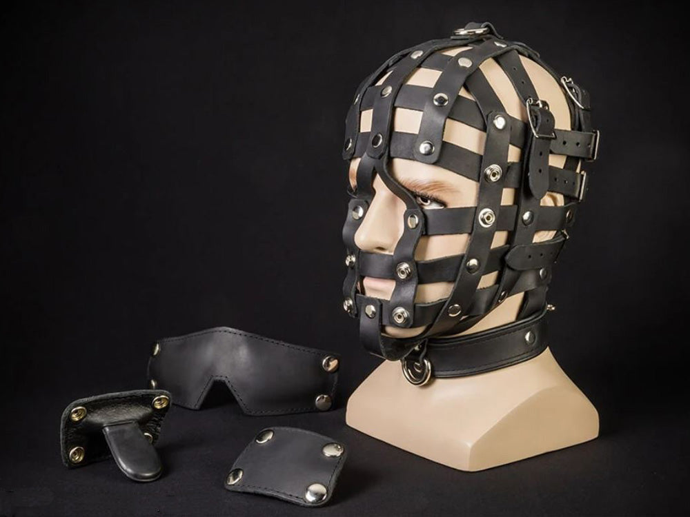 Mister S Fetters Strap Face Cage - Riemen-Gesichts-Maske
