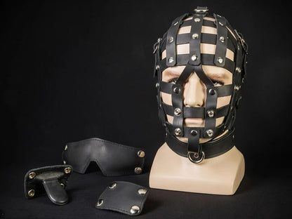 Mister S Fetters Strap Face Cage - Riemen-Gesichts-Maske