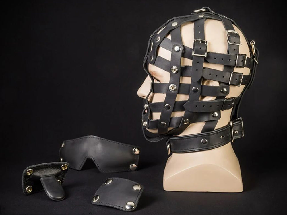 Mister S Fetters Strap Face Cage - Riemen-Gesichts-Maske
