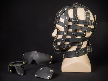 Mister S Fetters Strap Face Cage - Riemen-Gesichts-Maske