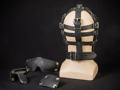Mister S Fetters Strap Face Cage - Riemen-Gesichts-Maske