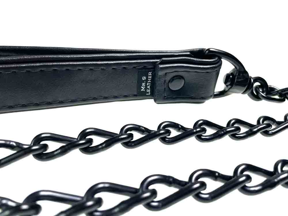 Mister S Leder Hundeleine - schwarz