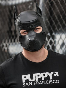 Mister S Leather K9 Puppy Hood schwarz