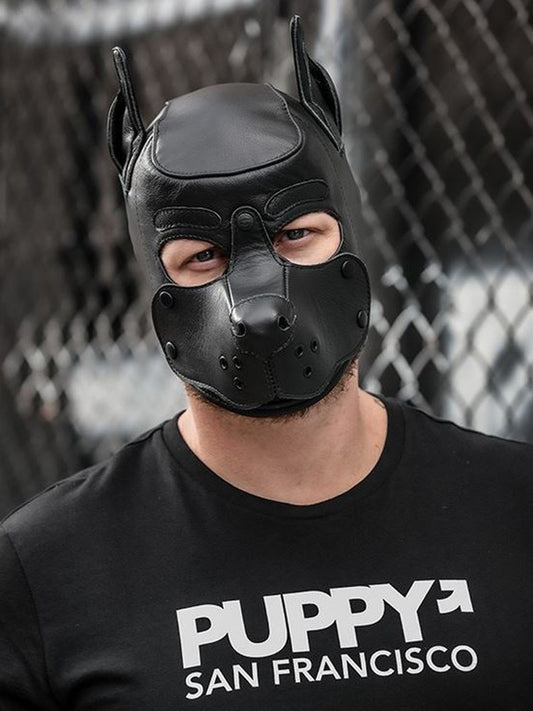 Mister S Leather K9 Puppy Hood schwarz
