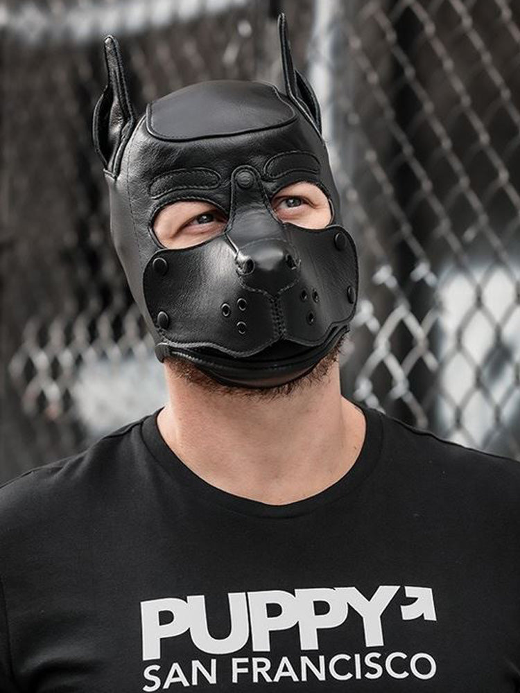 Mister S Leather K9 Puppy Hood schwarz