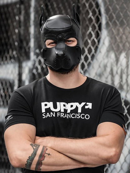 Mister S Leather K9 Puppy Hood schwarz